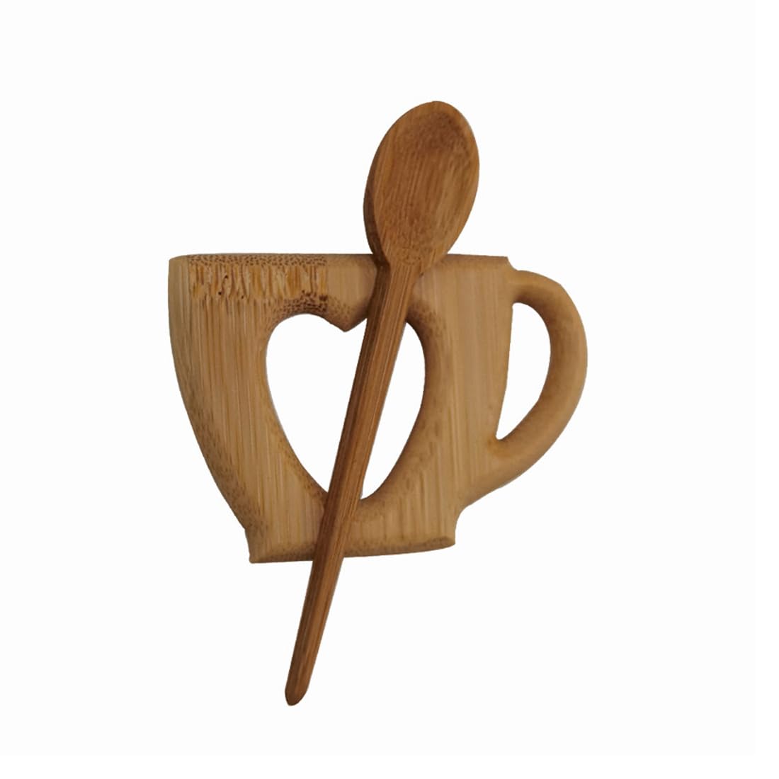 Zdys Coffee Cup Wooden Brooch Pin With Creative Design Handmade Animal Brooch Sweater Clip,Vintage Shawl Pin Natural Wooden Brooch Pin (Coffee Cup)