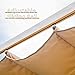 Domi 9’x13' Outdoor Retractable Pergola Against The Wall with Sun Shade Canopy, Pergolas and Gazebos Clearance, Patio Metal Canopy for Deck, Garden, Backyard(Wood-Looking)