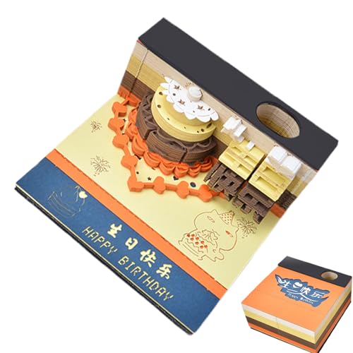 Bloc-notes 3D calendrier et carnet sculpté pour cadeau de Pâques
