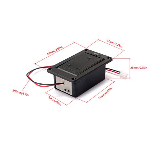 Guitar Pickup Battery Box 9V Battery Box Case Cover Holders For Guitar Bass Pickup Black #TOP5