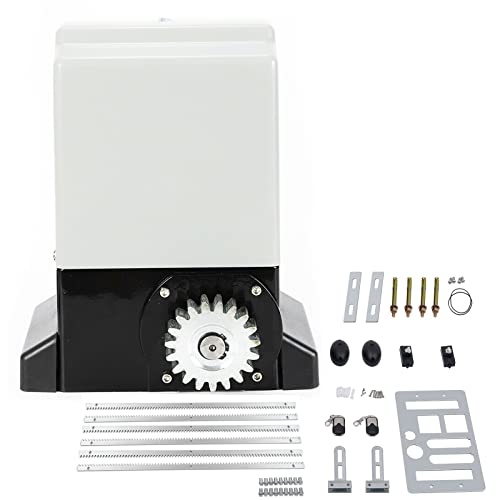 Automatic Sliding Gate Opener 6m Electric Rack Drive 1200kg Heavy Duty Driveway Slide Gates Gate Operator Motor with Remote Controls