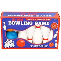 eMKay® Ultimate Bowling Game Set for Kids – 10 Skittles with 2 Durable Balls (Orange & Blue) – Indoor & Outdoor Ten-Pin Bowling Toy for Children 3+ – Lightweight Family Garden Activity Set