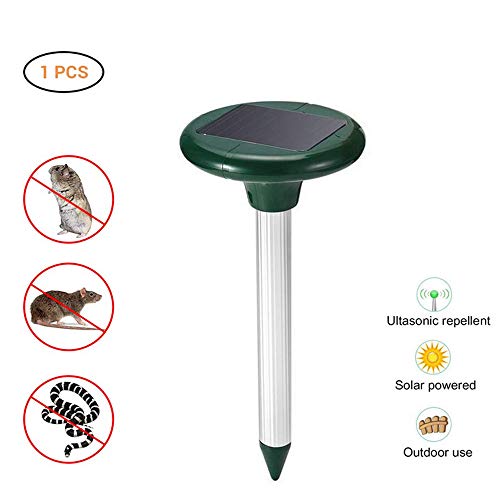 HTYX Solar Expelling Device Electronic Vibration Ultrasonic Animal and Pest Repeller Outdoor Waterproof