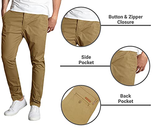 Men's Stretch Fit Cotton Twill Pants. Multiple Colors3