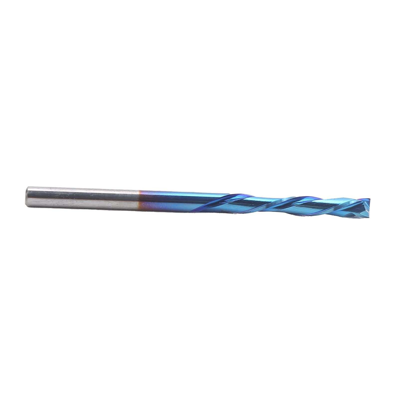 Cubo azul nano de acero tungsteno 2 herramienta de cortador de fresado de flauta 3.175x22x55 mm