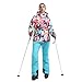 GSOU SNOW Skianzug Damen 2 Teilig, Skijacke und Skihose Set für Frauen - Wasserdicht Winddicht Atmungsaktiv Insoliert Warm mit Sturmkapuze
