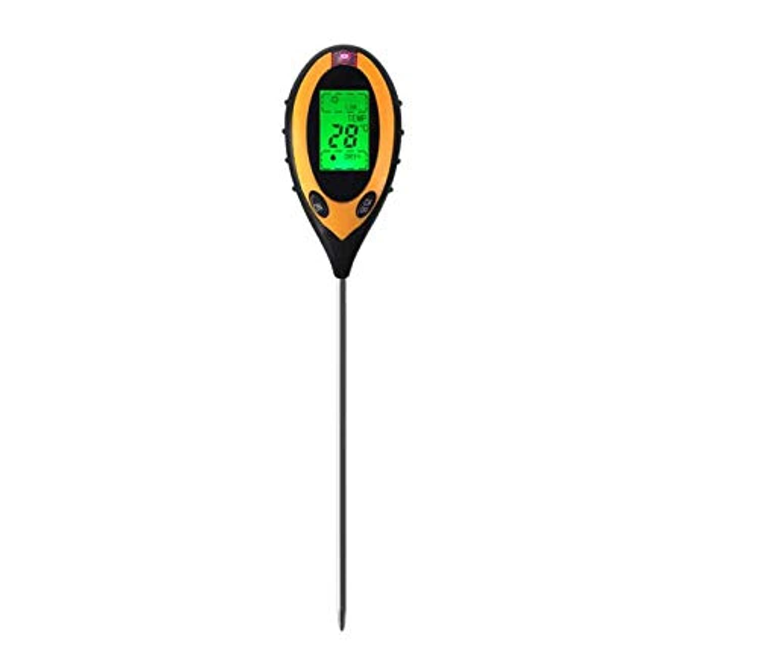 SKEIDO 4-in-1 LCD Temperature Sunlight Moisture PH Garden Soil Tester