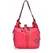 ZYSUN Women's Nylon Shoulder Bags Purse Travel Backpack Tote Handbag(603,red)