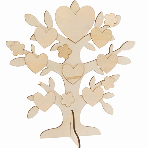 Baker Ross Kits d'Arbre Généalogique en Bois - Lot de 2, Loisirs Créatifs en Bois pour Enfants (FC373)