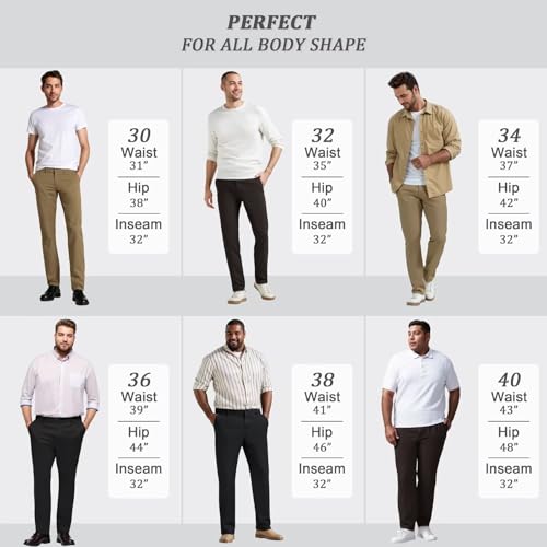 ETHANOL Mens Work Casual Comfort Fit Tech Stretch Slim Performance Wrinkle Resistant Dress Pants4