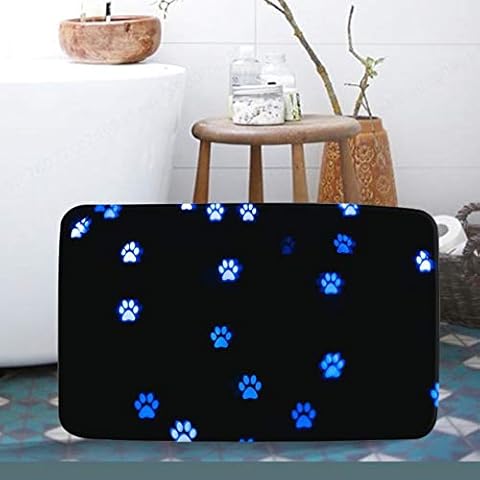 PRINDIY Decoration pad bath mat rug non-slip rubber comfortable soft flannel surface matt door interior bedroom bathroom outdoor secure Cover