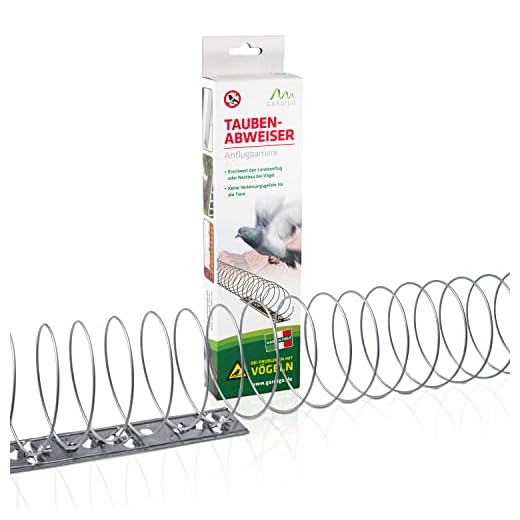 Gardigo - 5 Metros Pinchos Anti-Palomas; Espantapajaros; Espiral Disuasión Repelente para Aves