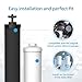 AQUACREST NSF/ANSI 372 Certified Water Filter, Replacement for Fluoride Filters (PF-2) & Black Filters (BB9-2) Combo Pack and Gravity Filter System