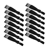 CLISPEED 20 pezzi Spazzole per Pulizia Rasoio Elettrico Doppia Testa Plastica per Rimuovere Residui Barba e Pulizia Lame Tosatrice Accessori Rasoio Elettrico Clippers immagine