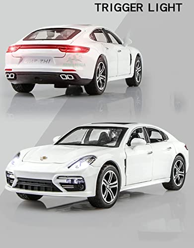 Image of Alloy Car Model Diecasts Metal Toy with Sound /Light /Pull-Back Off-Road Vehicles Car Model Collection Kids Toys Gift Multicolor Pack of 1 (1:24 Porsche)
