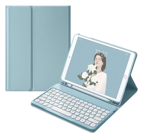 Clavier iPad Pro 11 M5 amovible bleu jolies touches arrondies