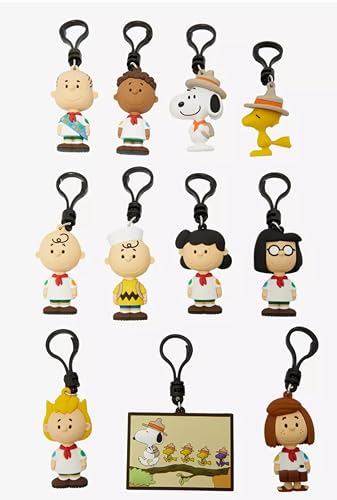 Monogram Peanuts Clipe de saco de espuma 3D em saco cego - Charlie Brown Lucy, Multicor, 2.5 inches