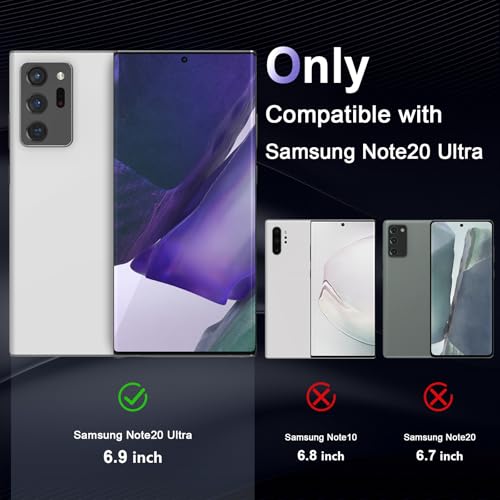 Image of Case for Samsung Galaxy Note 20 Ultra, Military Grade Drop Protection Phone Case, Yellowing Resistant, Anti-Scratch Hard PC Back, Shockproof Hard Ultra-Thin Protective Cover, Clear