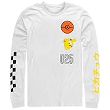 Fifth Sun Herren Pikachu und Pokeball T-Shirt, Weiss/opulenter Garten, XX-Large