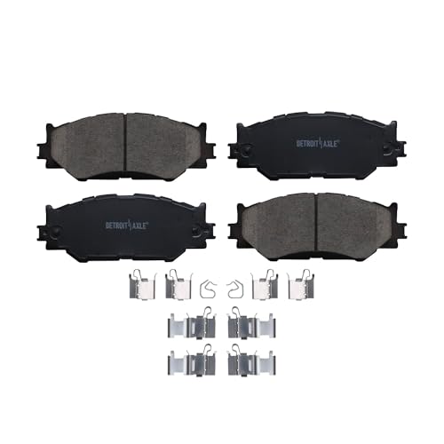 Image of Detroit Axle - Brake Pads for 2006-2013 Lexus IS250 Replacement 2007 2008 2009 2010 2011 2012 Front and Rear Ceramic Brakes Pads