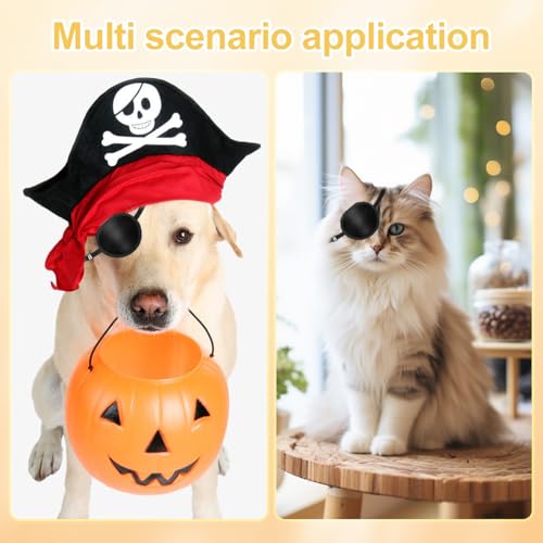 Image of Dog Eye Patch,Small to Large Dogs & Cats Eye Injuries & Surgery Wounds Protection, Black