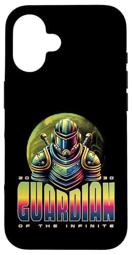 Coque iPhone 16 Sci-FI 2030 Le Gardien finition premium et détails laser