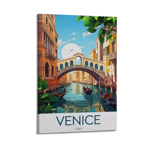 Affiches de Venise art mural vintage 60x90 toile chambre