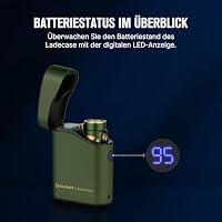 OLIGHT Baton 4 kit Mini LED Taschenlampe Wiederaufladbare mit dimmbarem Ladecase, Handlampe bis zu 190 Tage Laufzeit, 1300Lm 170m Leuchtweite superhell klein Flashlight für Alltag, IPX8 OD Grün – Ansicht 6