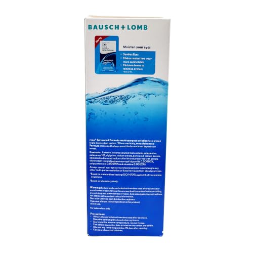 Image of Bausch + Lomb Renu Advanced Multi Purpose Contact Lens Cleaning Solution (473ml) - Pack of 1
