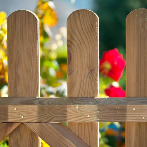 NORTENE | VALLA CLÁSICA MADERA 1 X 1.80 M | Cerramientos | Tratamiento Anti-UV | Natural | Madera de Pino