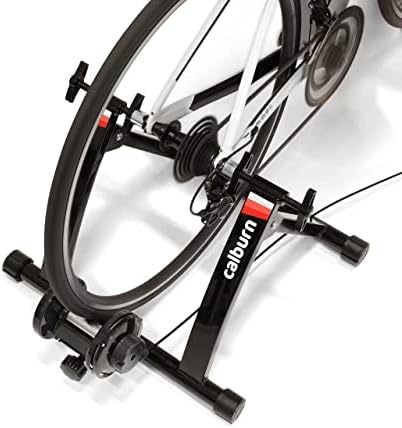 CALBURN Indoor Exercise Bike Trainer Stand | New Advanced Motor for Silent & Smooth Ride | Adjustable Resistance | Bicycle converts to Stationary Exercise Bike | Turbo Trainer