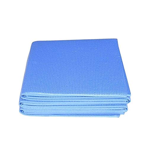 DieffematicYJD Mata do jogi Łatwe przenoszenie składania maty jogi PCV do fitness Pilates Siłownia (Color : Blu)