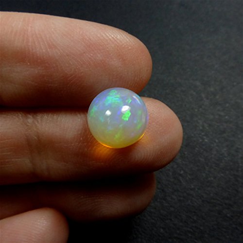 Opale naturelle éthiopienne 7mm cabochon calibré sans défaut