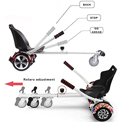 Asiento de hoverboard ergonómico para conducir sentado y evitar caídas 2