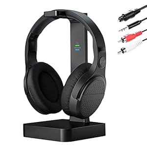 MonoDeal Kabellose Kopfhörer für Fernseher, TV Kopfhörer Kabellos Over Ear, Kabellose Kopfhörer mit 2.4GHz Digitalsender…