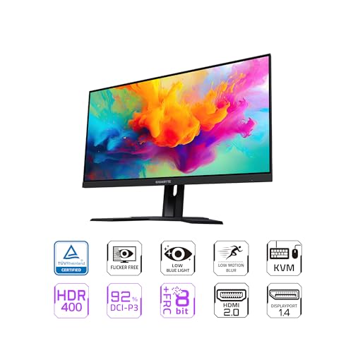 Image of GIGABYTE M27Q X 27 inch 240Hz 1440P KVM Gaming Monitor, 2560x1440 SS IPS Display, 1ms (MPRT) Response Time, 92% DCI-P3, 1x Display Port 1.4, 2X HDMI 2.0, 2X USB 3.0, 1x USB Type-C (M27Q X-SA)