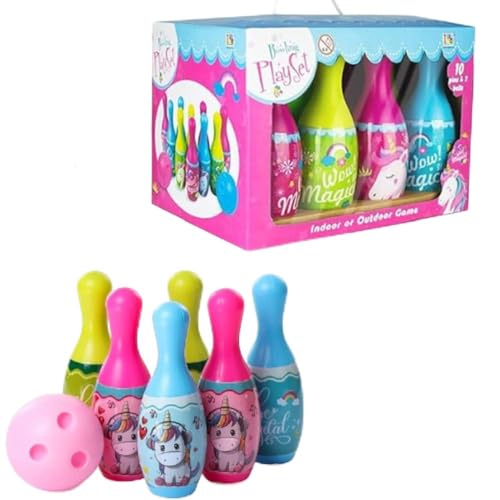 Humming Bird Toys Bowling Game Toy for Kids Set of 6 Large Pins & 1 Ball Toys Bowling Alley Set Premium Sports Learning Toys Multicolor (B0CR6FHCZV) Amazon Price History, Amazon Price Tracker