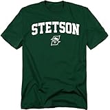 LOGOVISION Stetson University One Color Arched Unisex Adult T Shirt, Hunter Green, Large