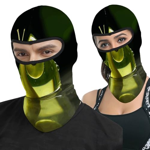 Balaclava para hombres y mujeres con diseño de caracol de vidrio, máscara facial térmica para clima frío, equipo de motocicleta, máscara de esquí para invierno miniatura 1