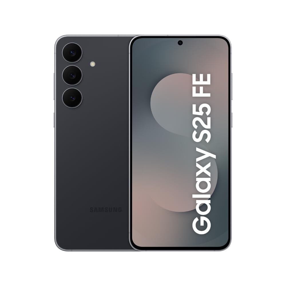 Samsung Galaxy S25 FE 5G Smartphone with Galaxy AI (JetBlack, 8GB RAM, 128GB Storage), 12MP Front Camera, ProVisual Engin