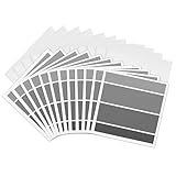 3dRose Greeting Cards - Graceful Grays Paint Samples - 12 Pack - Decorative