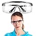 Safety Glasses, Safety Goggles, Adjustable Wide-Vision Protective Glasses, Lightweight Clear Fog-Proof Protective Eyewear