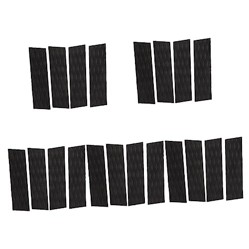CLISPEED 20pcs Surfboard Traction Pads Non- Deck Grip Mats Strong Adhesive Lightweight for All Surfboards Fun Boards and Boards - Surf Decor