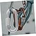 Amosfun 10Pcs Heavy Duty Stainless Steel D Ring Connectors Quick Link Chain Carabiner for Industrial Construction and Aviation Use Secure and Reliable Attachment