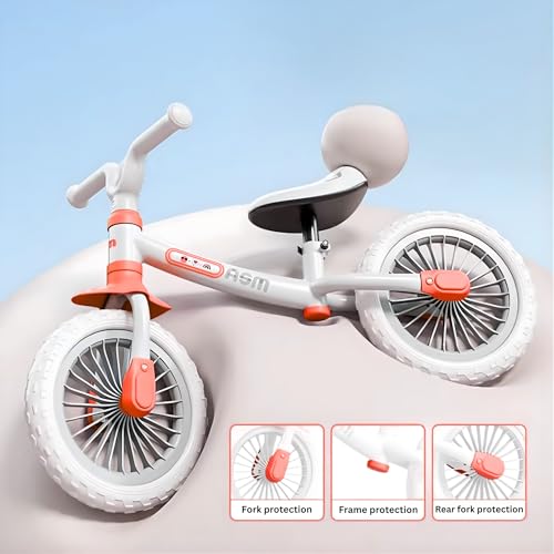 Image of Balance Bike for Safe, Durable, and Perfect for Learning Balance, No Pedal First Bicycle with Adjustable Seat and Handlebars , Ideal Training Bike for boys and girls 18 Month to 5 years (KB-191 Red)