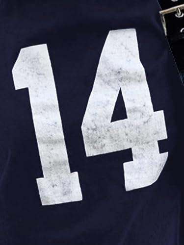 Image of SOLY HUX Girl's Number Graphic Tees Short Sleeve Y2k Tops Jersey Shirts