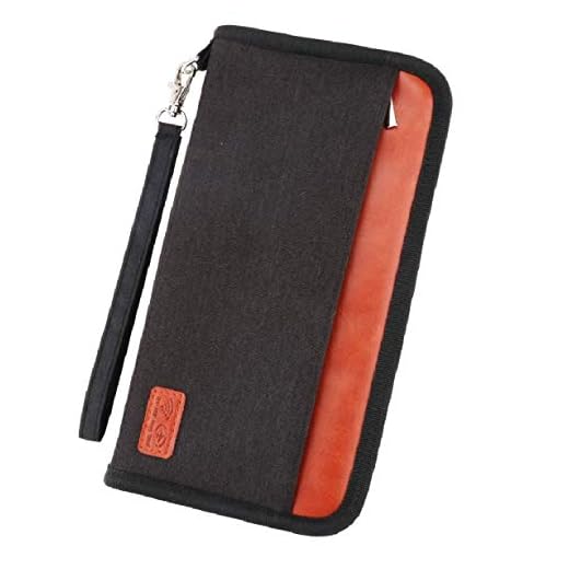 Idefair Travel Wallet Family Passport Holder,RFID Blocking Waterproof Document Organizer Case for Passports, ID Cards, Credit Cards, Flight Tickets, Money and Other Travel Accessories (Black)