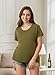 Rnxrbb Women Short Sleeve Nursing Tops for Breastfeeding T Shirts Summer Maternity Nursing Shirt Clothes 3 Pack Double Layer,Black&D Gray&Army Green L