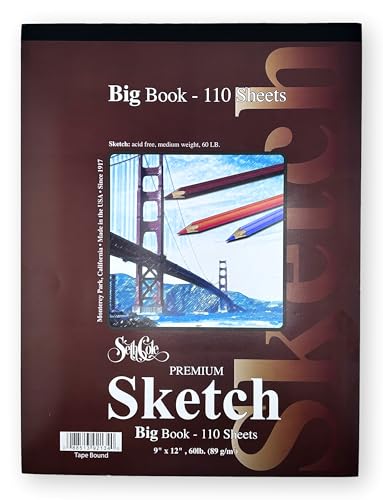 Carnet de croquis Seth Cole papier à dessin sans acide pour crayon fusal et pastel sec