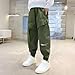 School Uniform Pants for Boys Boys Khaki Uniform Pants Elastic Wasit Cargo Joggers Lightweight Breathable Sweatpants with Pockets Playwear 2026